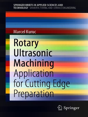 cover image of Rotary Ultrasonic Machining